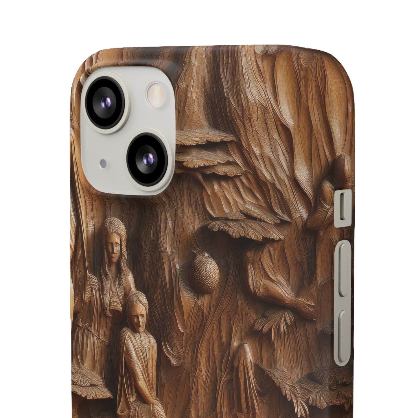 Biblical , Spiritual Carved Wood Phone cover Snap Cases .