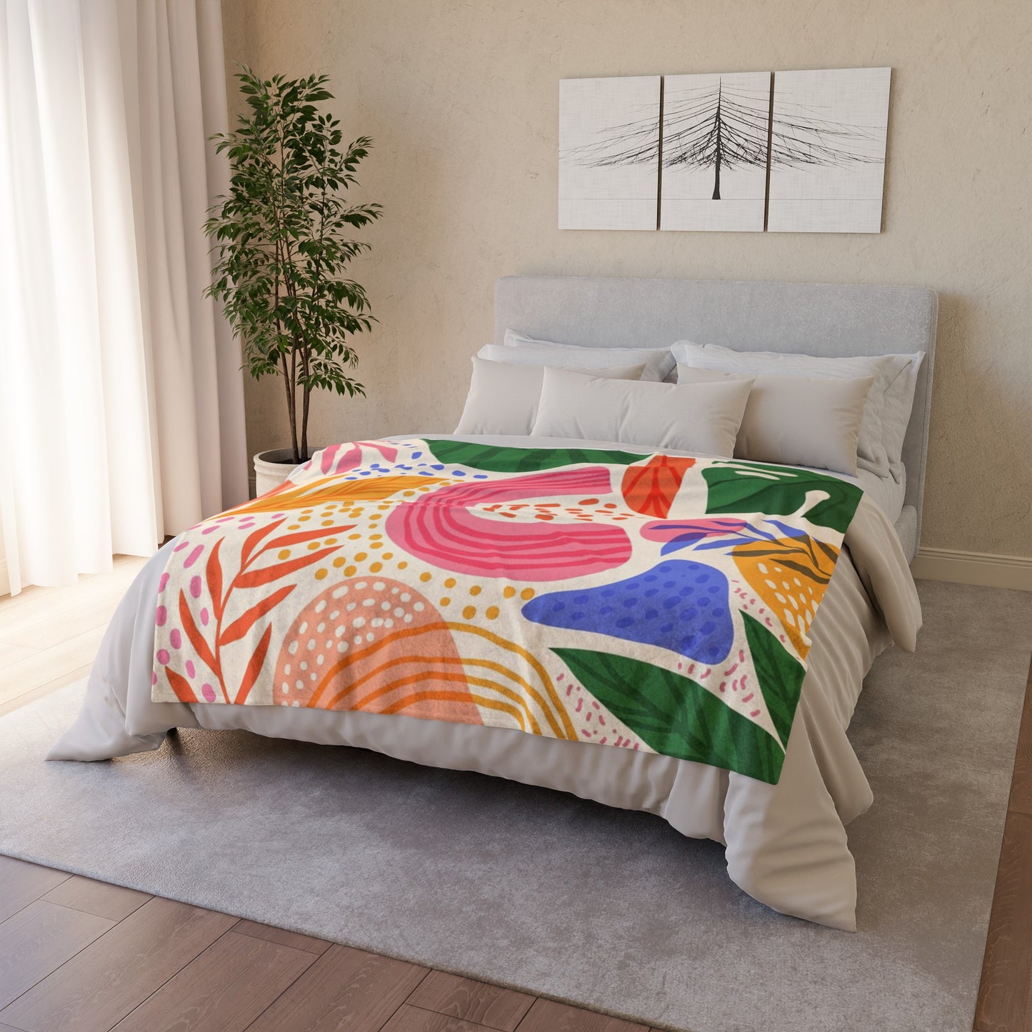 60s Patterns  Soft Polyester Blanket