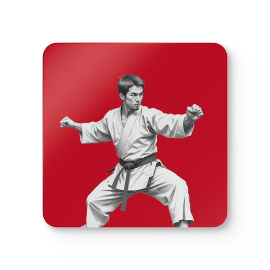 Martial Arts Corkwood Coaster Set