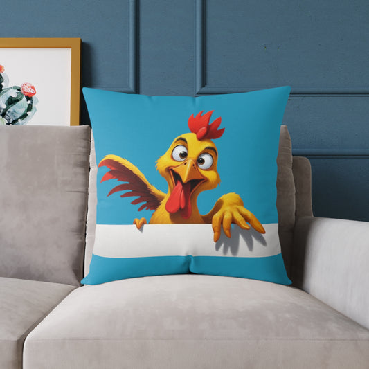 Squark Square Poly Canvas Pillow