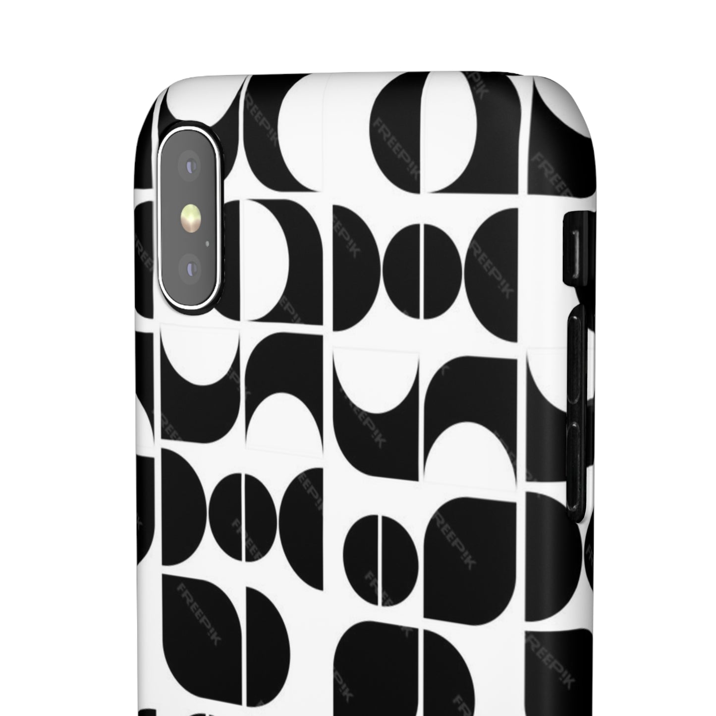 Black And White Pattern Pattern Snap Cases