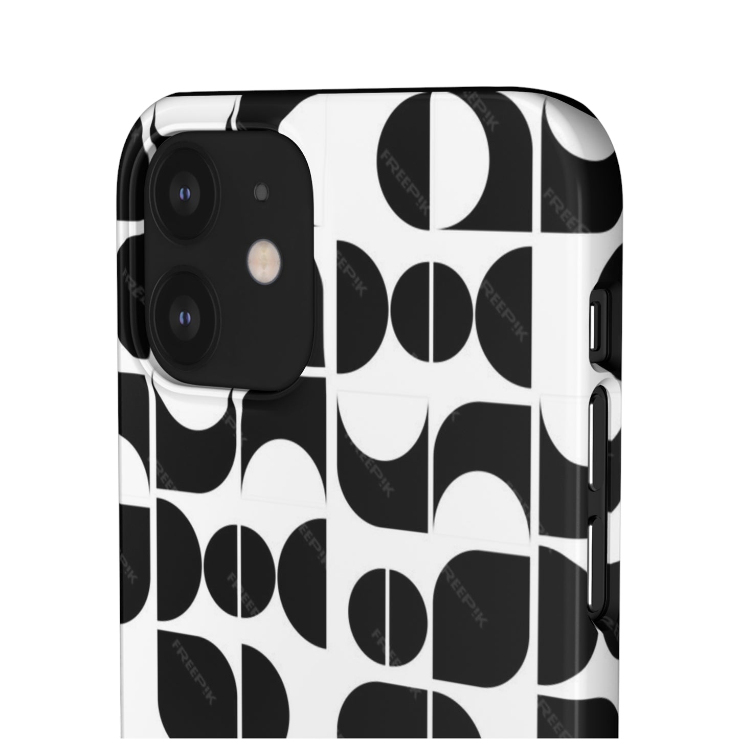Black And White Pattern Pattern Snap Cases
