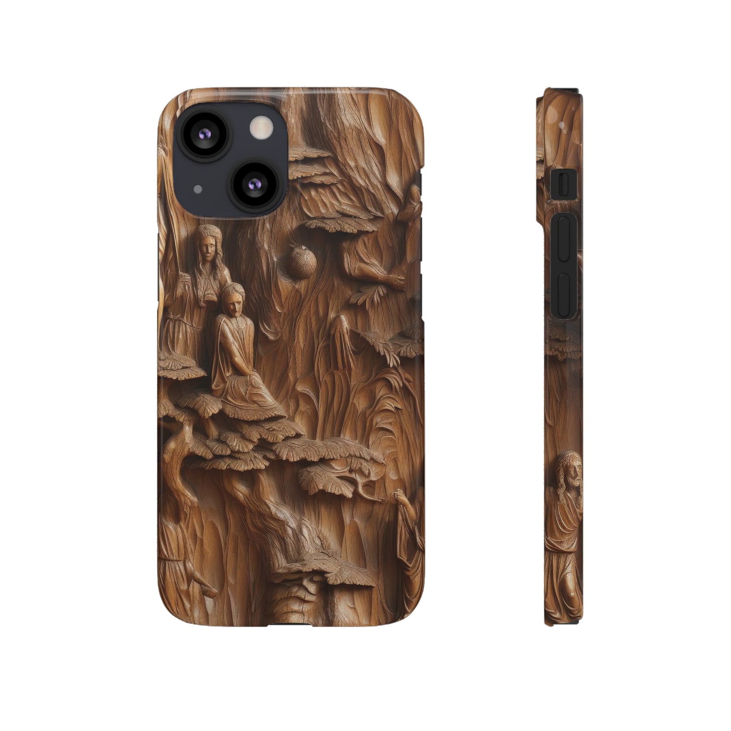 Biblical , Spiritual Carved Wood Phone cover Snap Cases .
