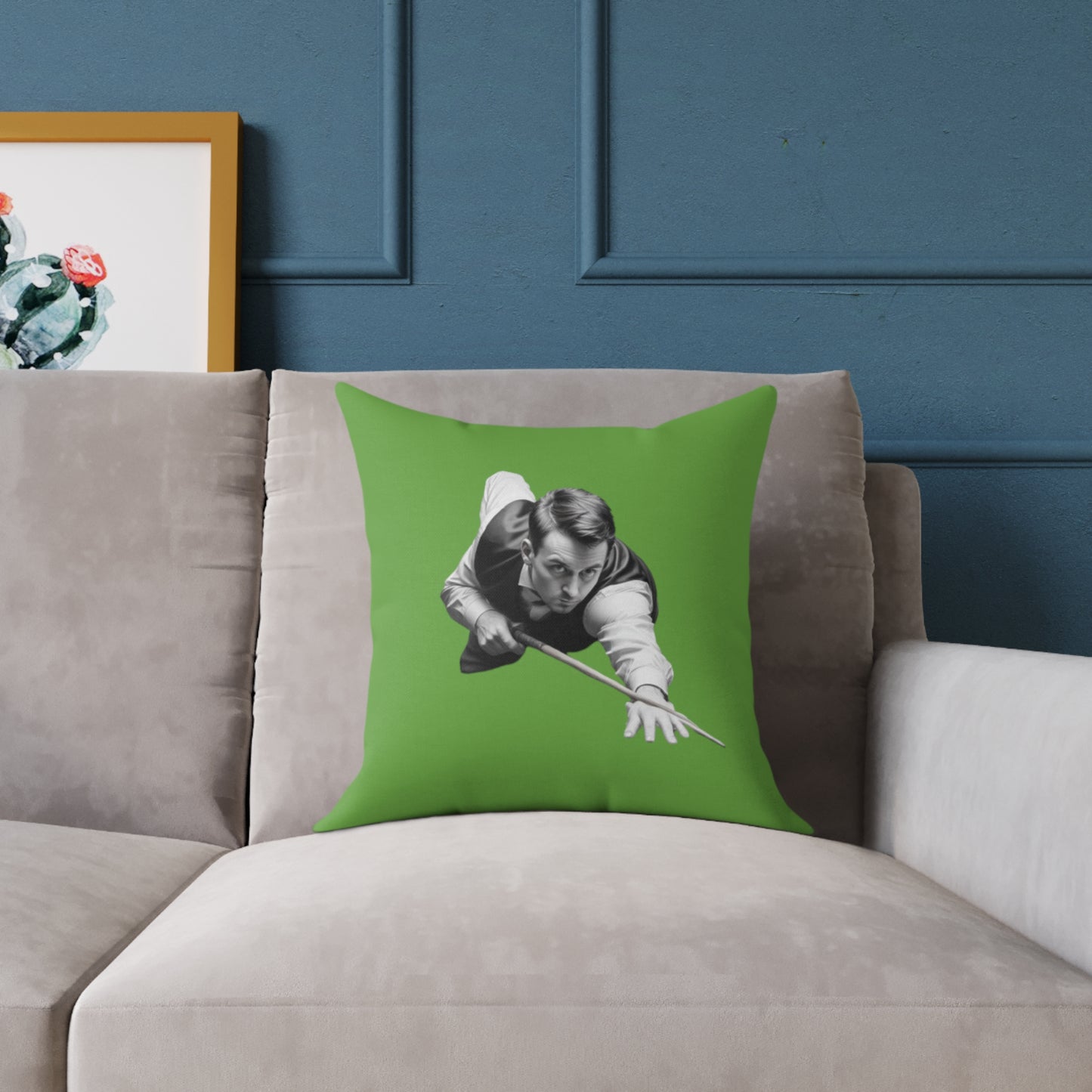 Snooker Square Poly Canvas Pillow