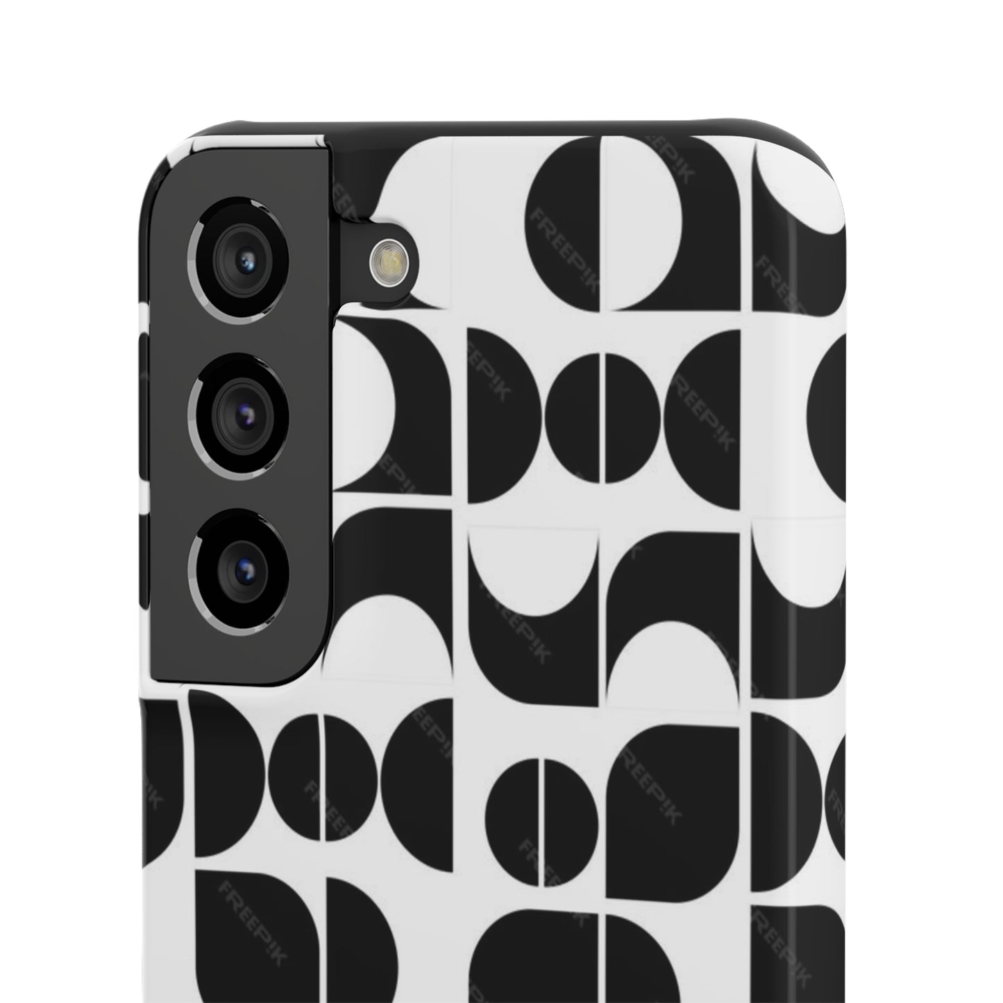 Black And White Pattern Pattern Snap Cases
