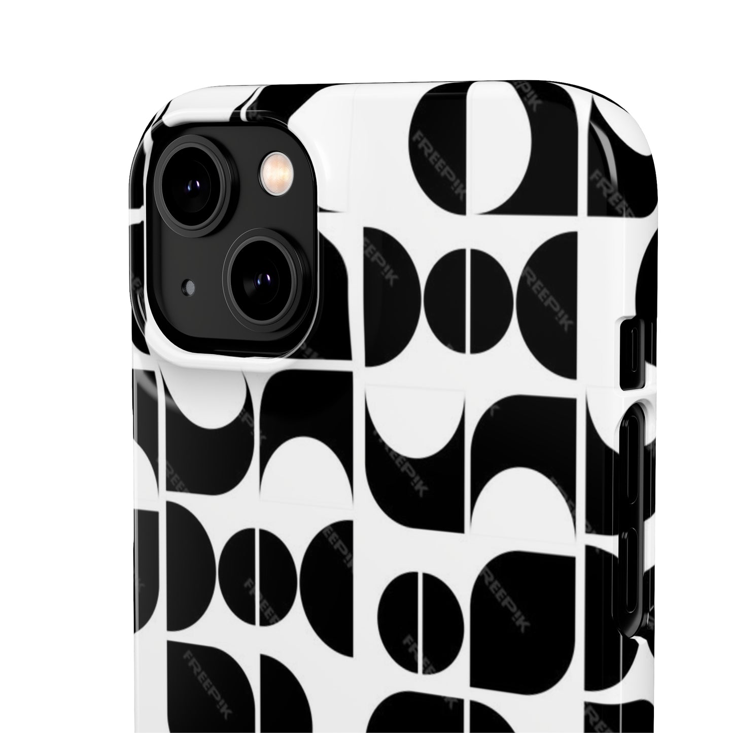 Black And White Pattern Pattern Snap Cases
