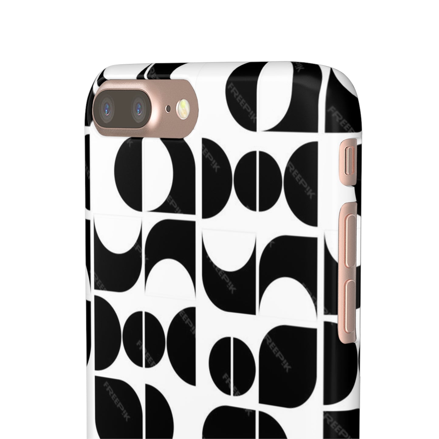 Black And White Pattern Pattern Snap Cases