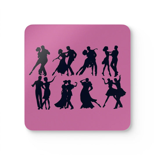 Ice Skating Corkwood Coaster Set