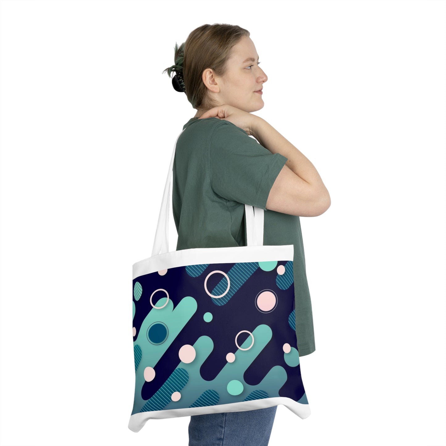 Pattern Shoulder Tote Bag (AOP)