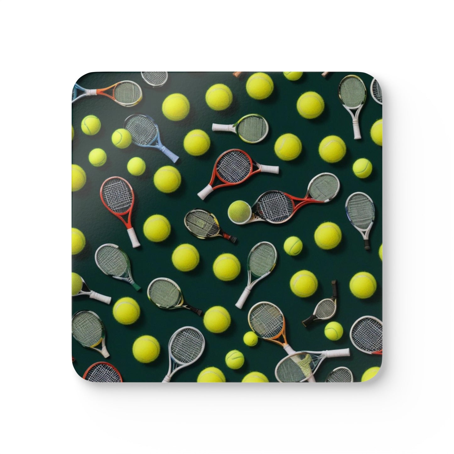 Tennis Corkwood Coaster Set