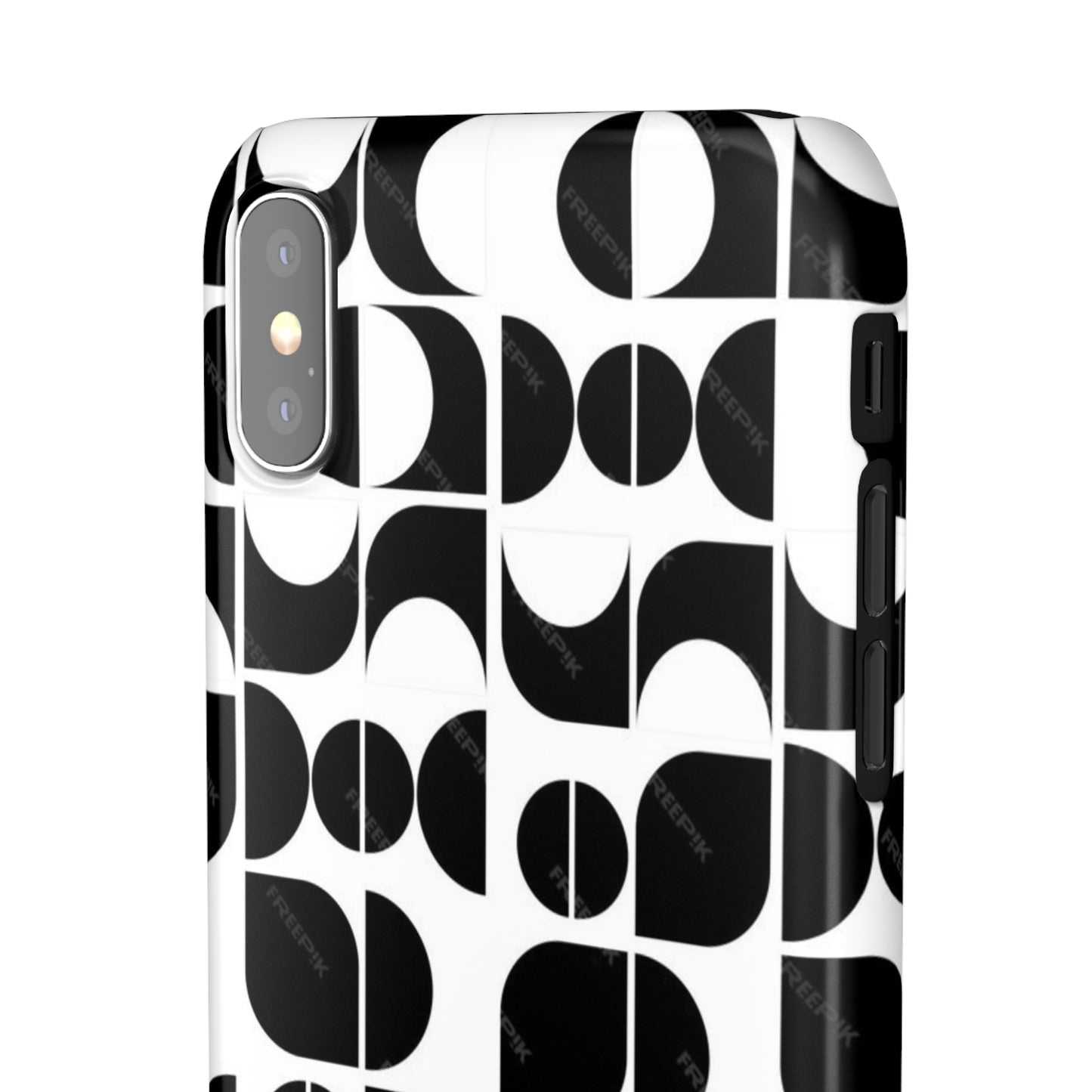 Black And White Pattern Pattern Snap Cases