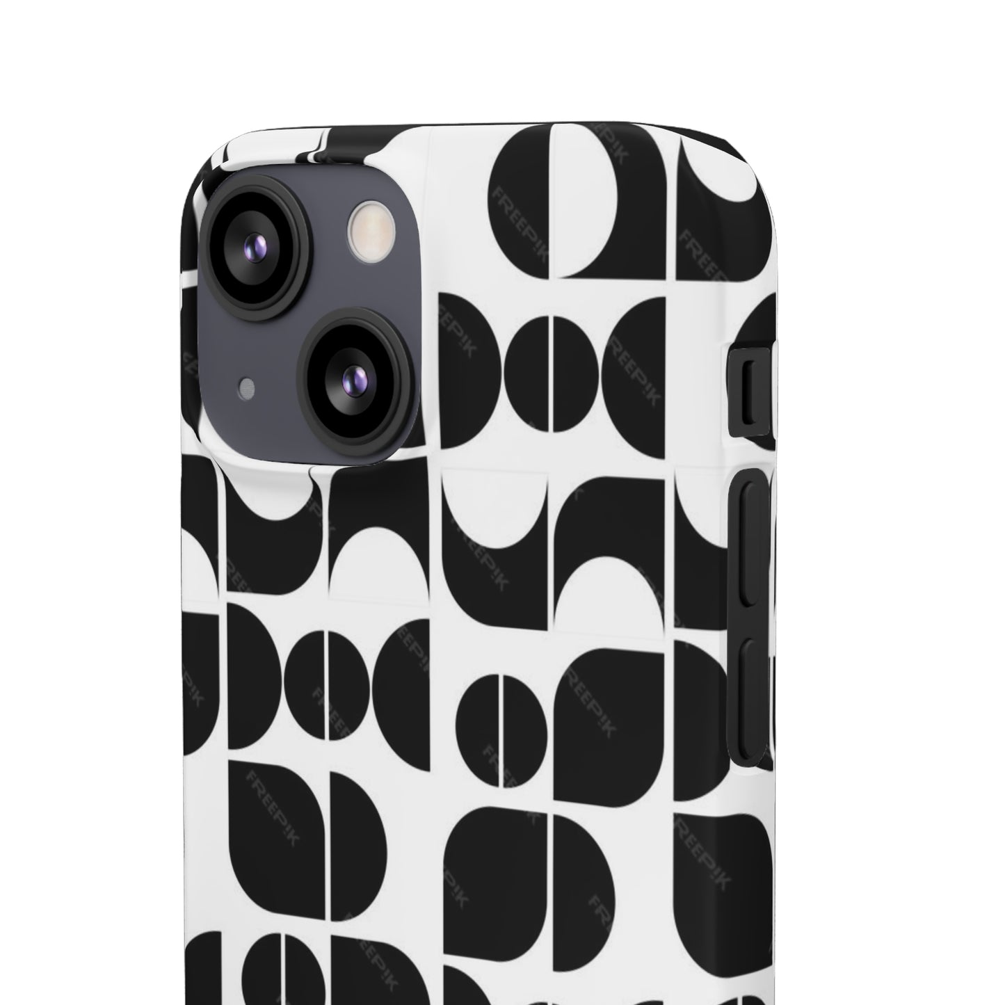 Black And White Pattern Pattern Snap Cases