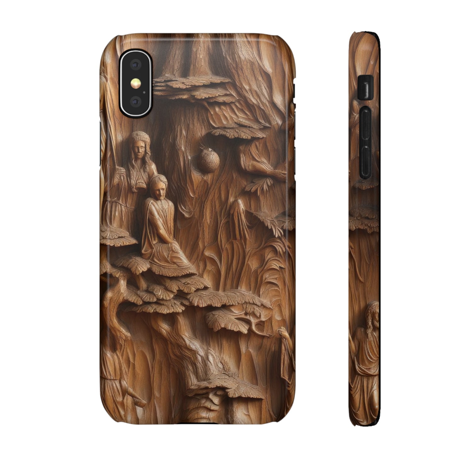 Biblical , Spiritual Carved Wood Phone cover Snap Cases .