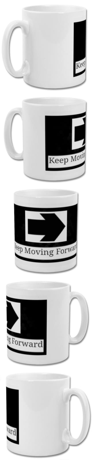 White ceramic 11 oz (0.33 l) C-handle AAA+ ORCA coating Personalised Mug