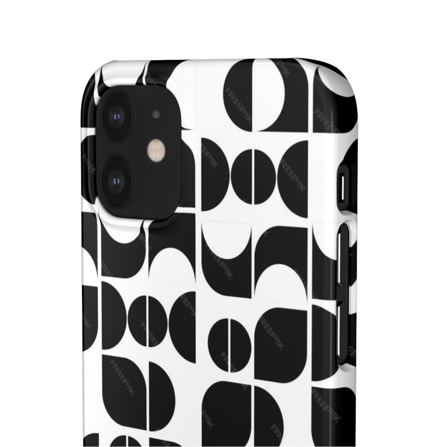Black And White Pattern Pattern Snap Cases