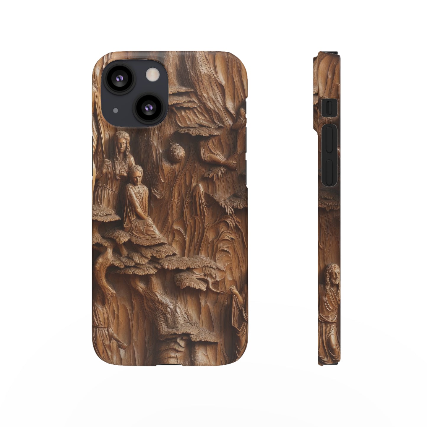 Biblical , Spiritual Carved Wood Phone cover Snap Cases .