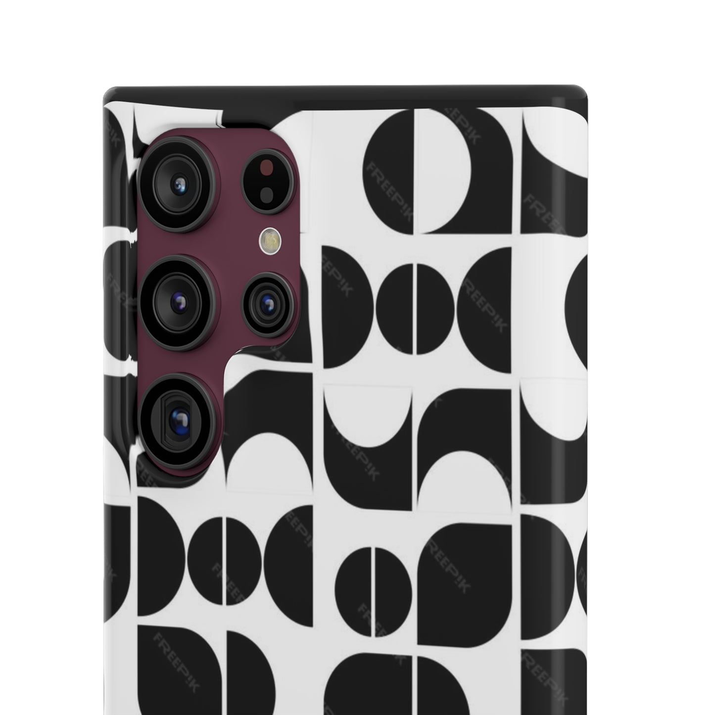 Black And White Pattern Pattern Snap Cases