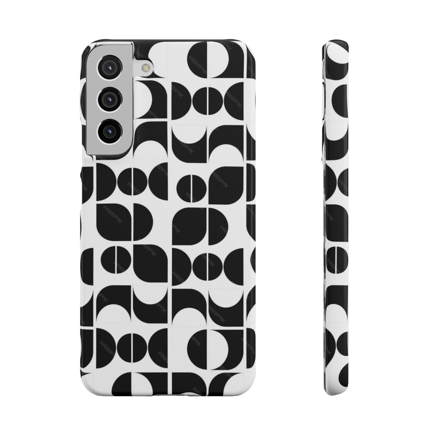 Black And White Pattern Pattern Snap Cases