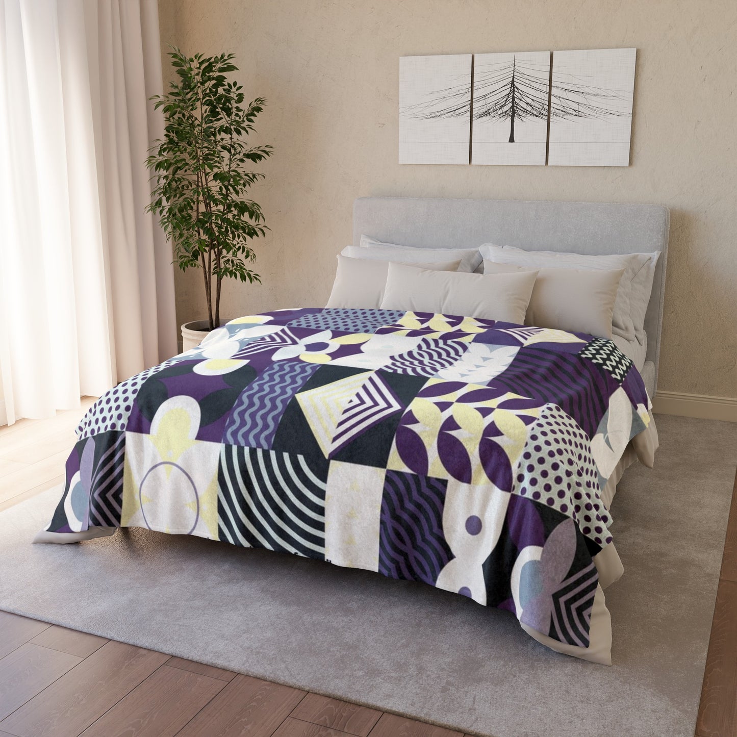 60s patterns  Soft Polyester Blanket