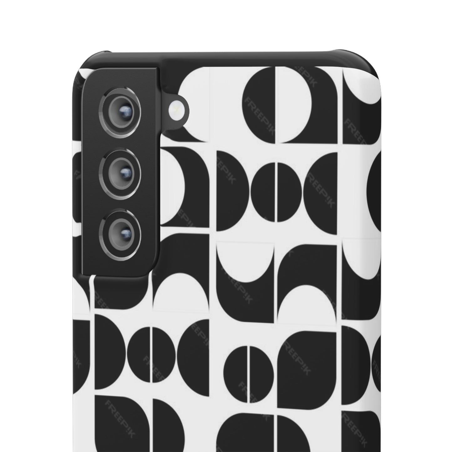 Black And White Pattern Pattern Snap Cases