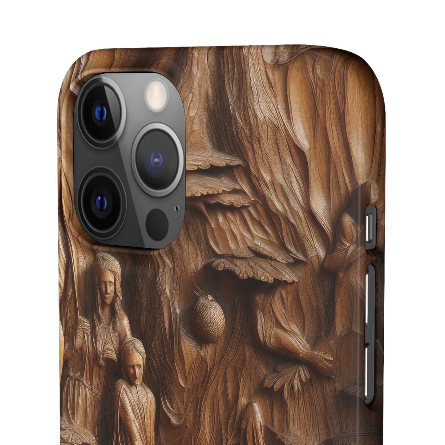 Biblical , Spiritual Carved Wood Phone cover Snap Cases .