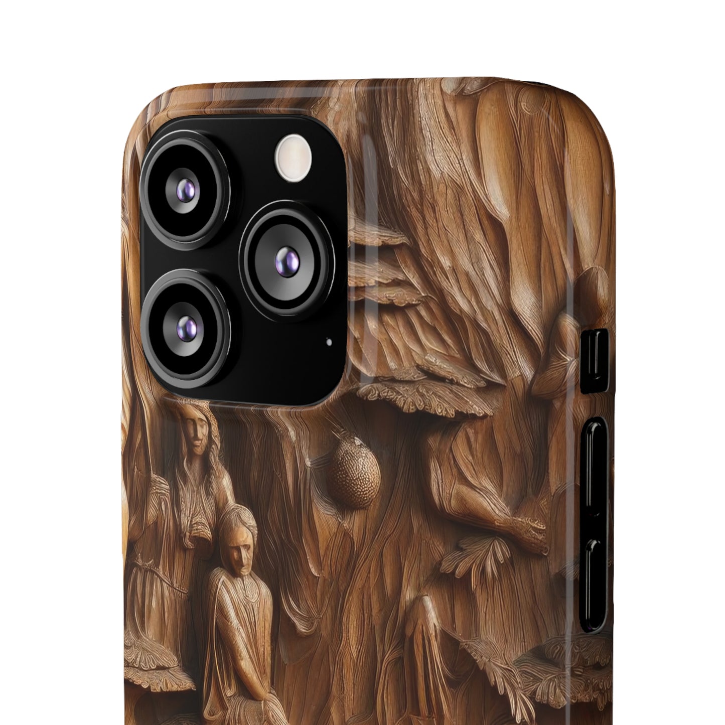 Biblical , Spiritual Carved Wood Phone cover Snap Cases .
