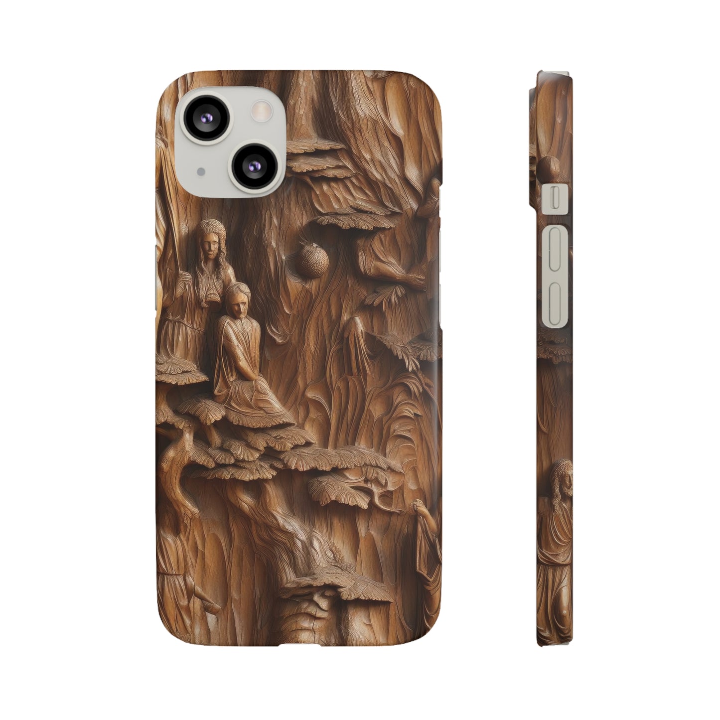 Biblical , Spiritual Carved Wood Phone cover Snap Cases .