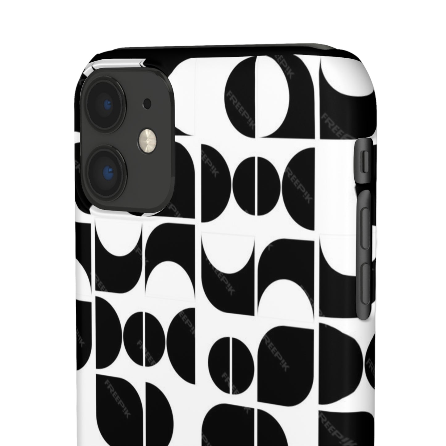 Black And White Pattern Pattern Snap Cases
