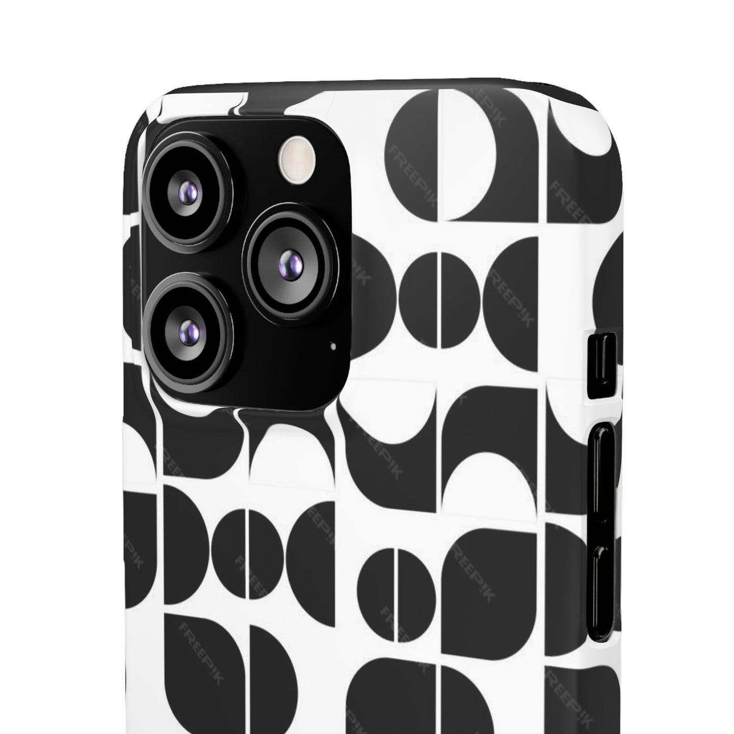 Black And White Pattern Pattern Snap Cases