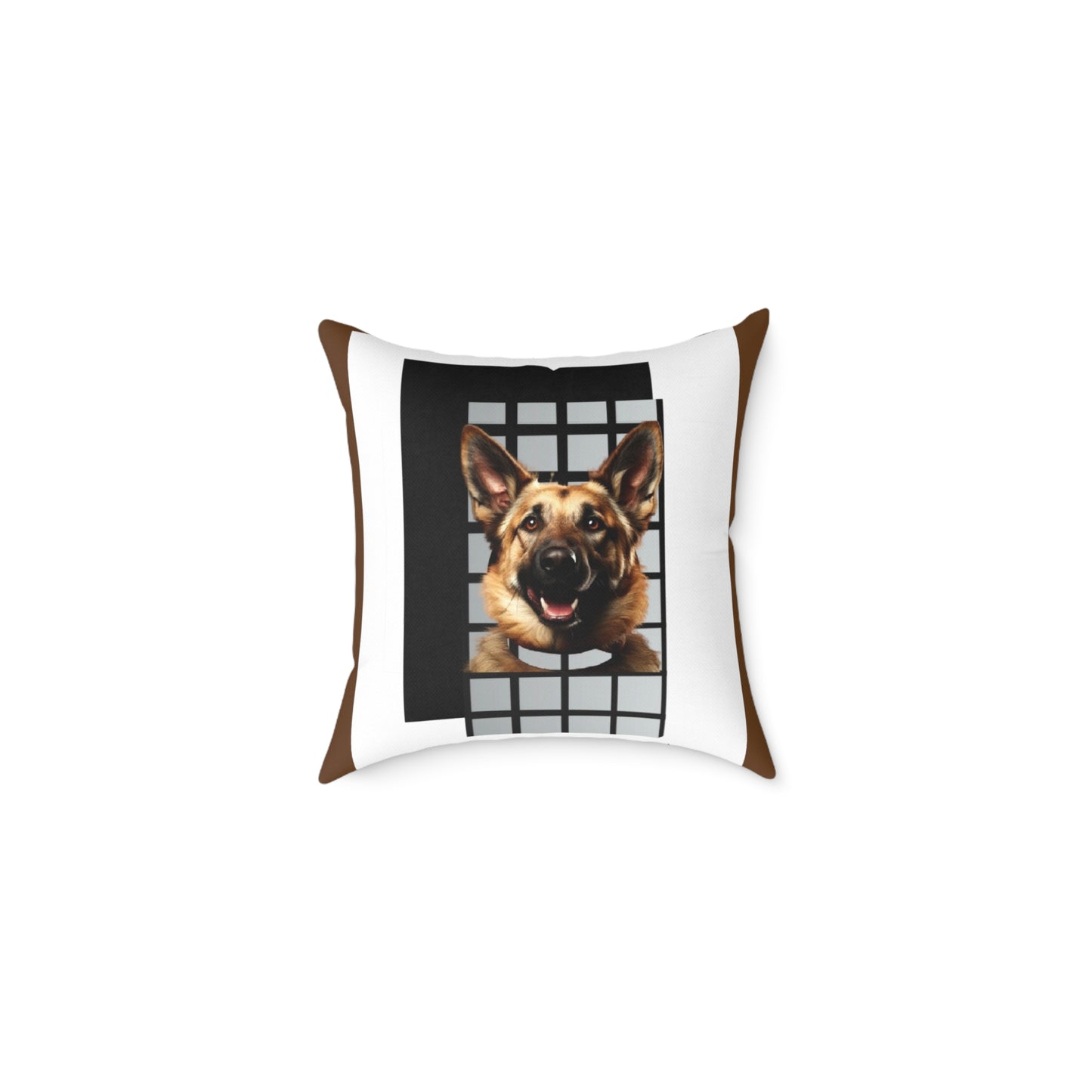 Alsation German Shephard Square Poly Canvas Pillow