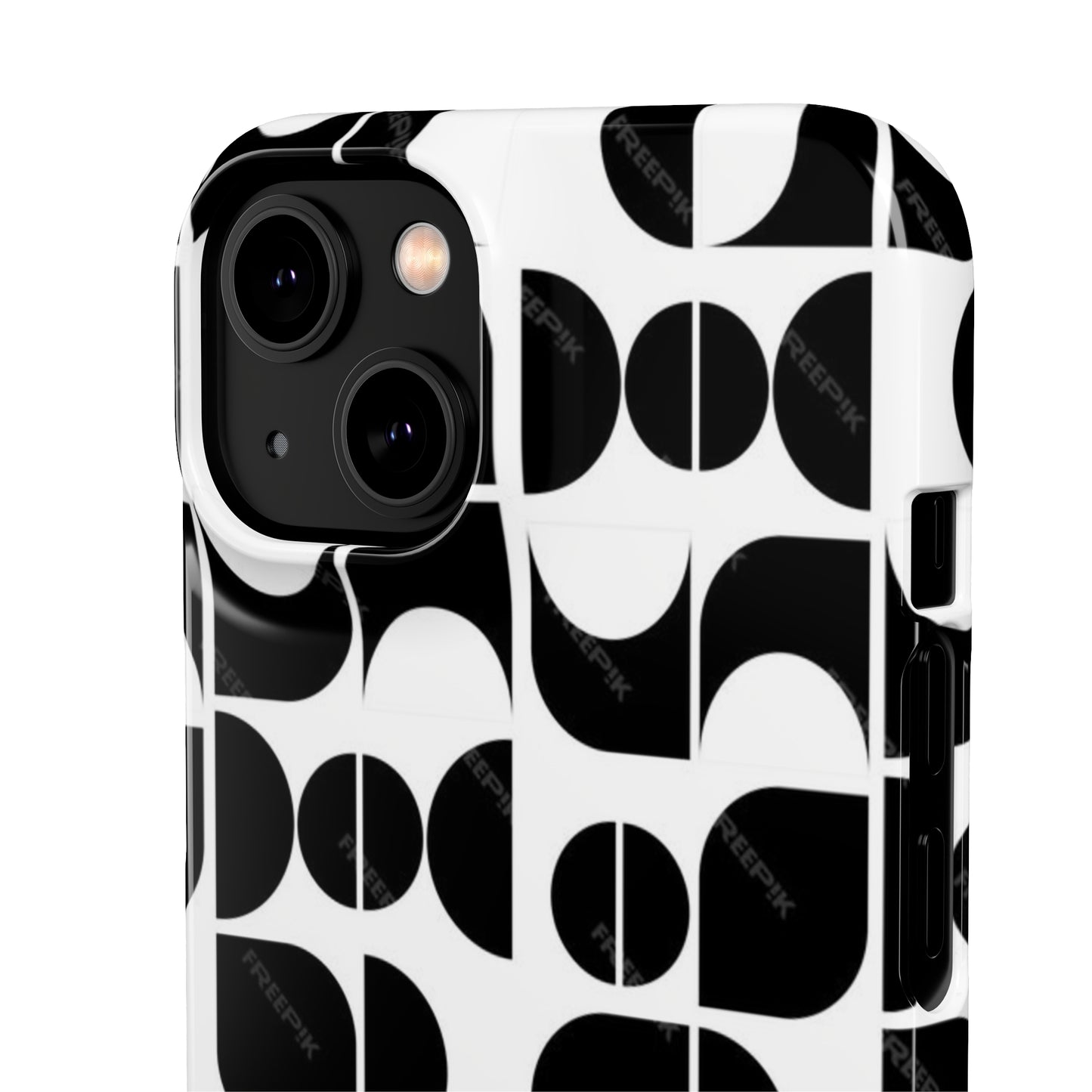 Black And White Pattern Pattern Snap Cases