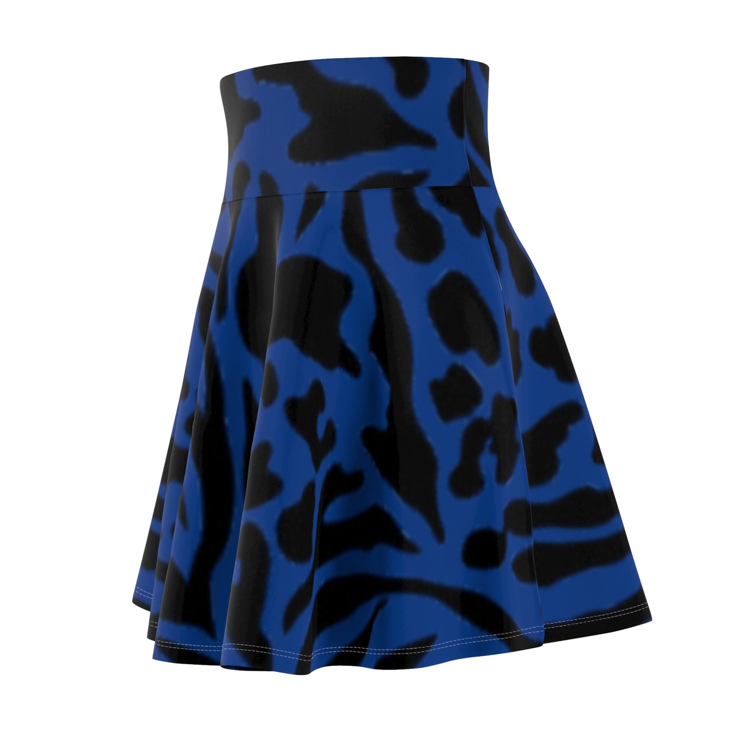 Zebra Print Women's Skater Skirt - Boho Chic Style for Spring & Summer