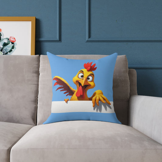 Squark Square Poly Canvas Pillow