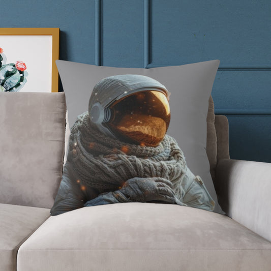 Astronaut Square Poly Canvas Pillow