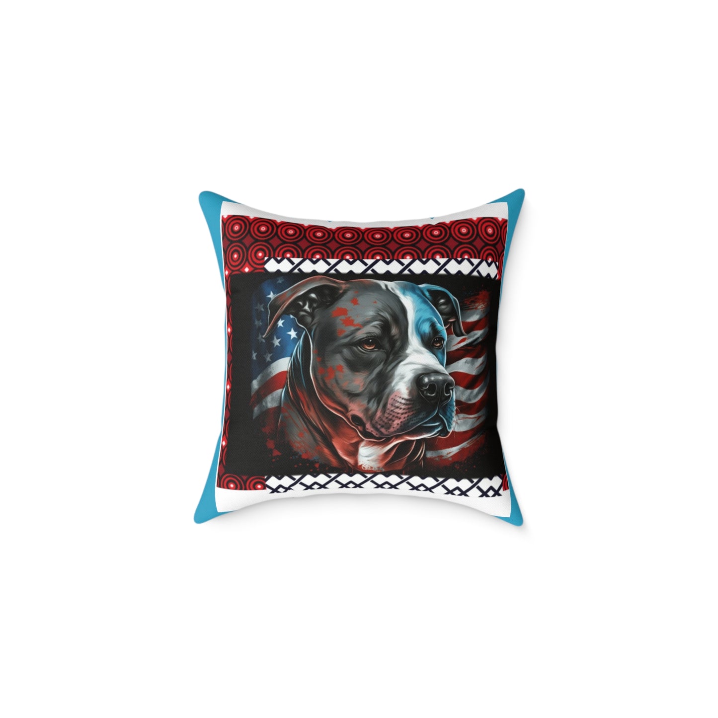 American terrier Square Poly Canvas Pillow