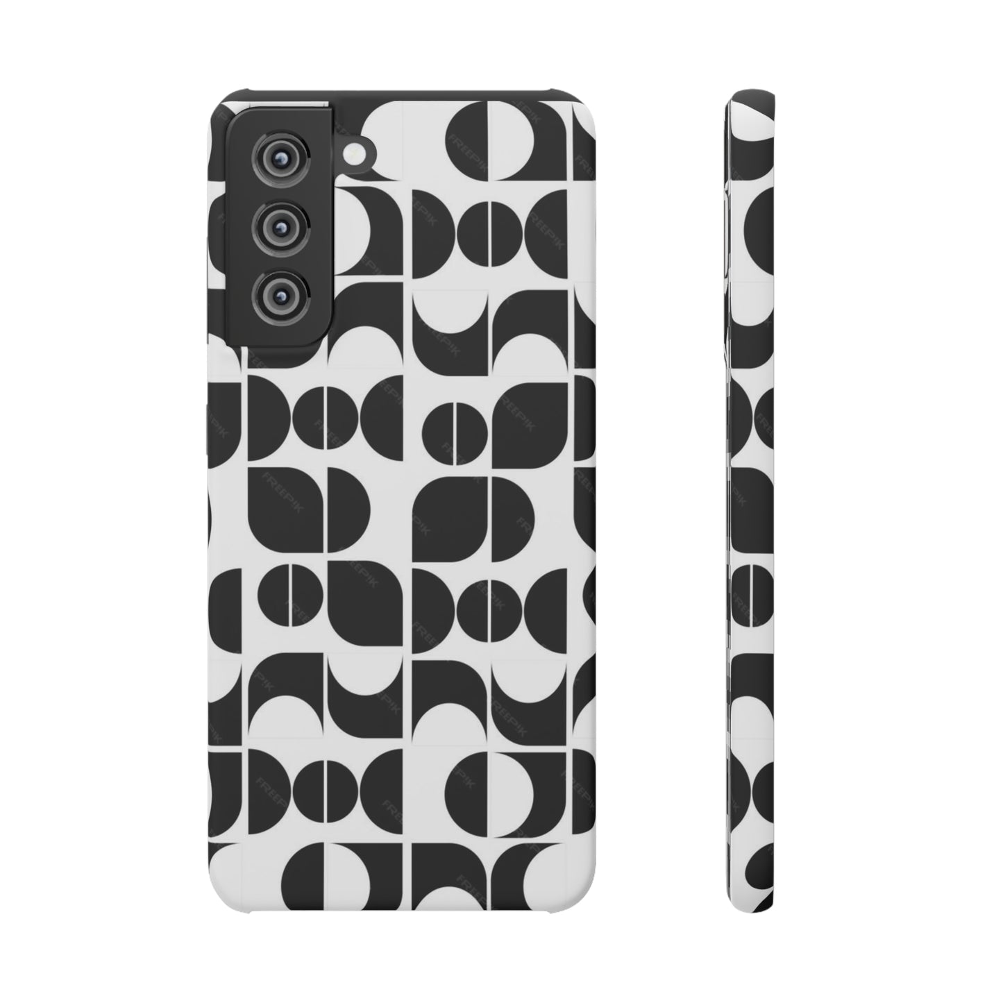 Black And White Pattern Pattern Snap Cases