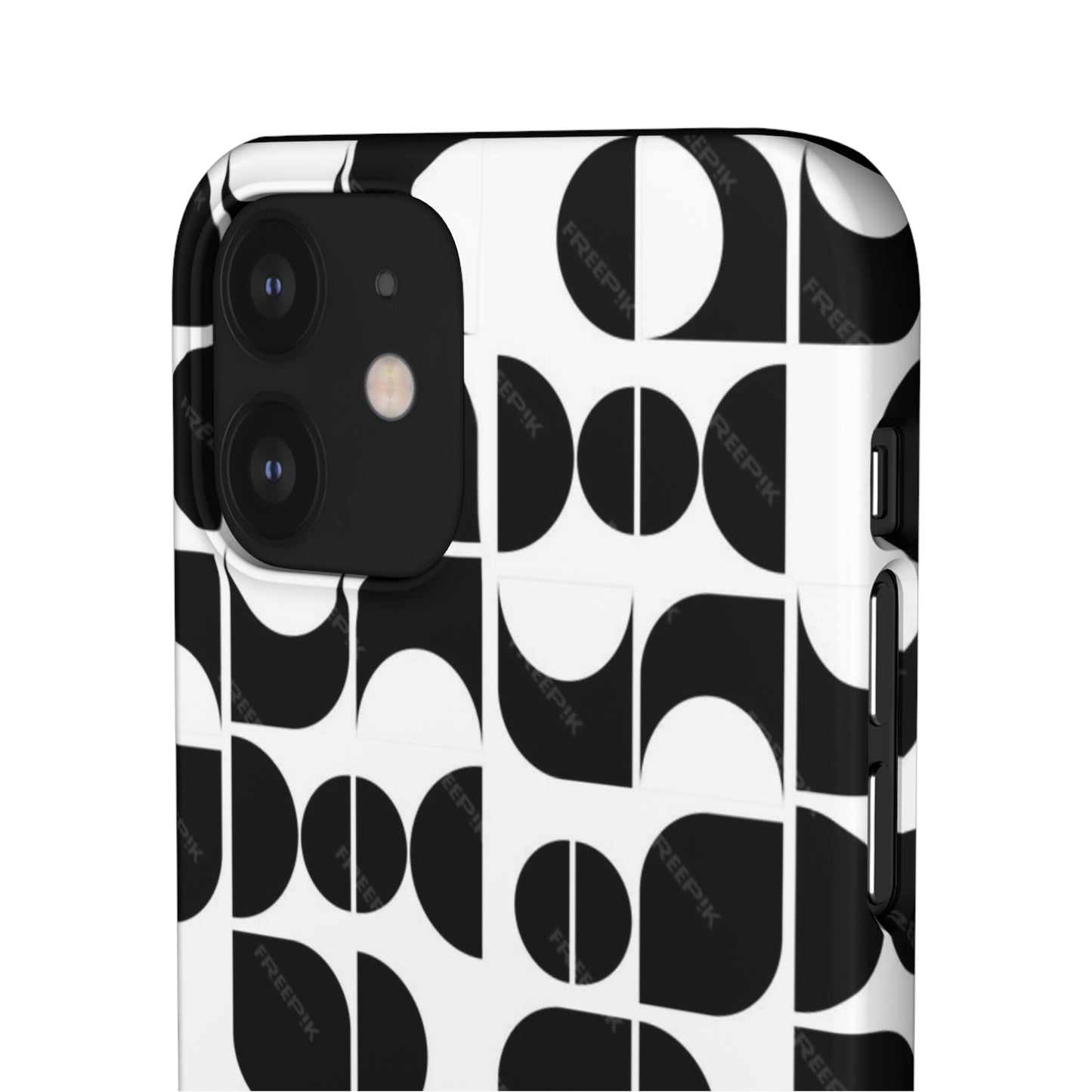 Black And White Pattern Pattern Snap Cases