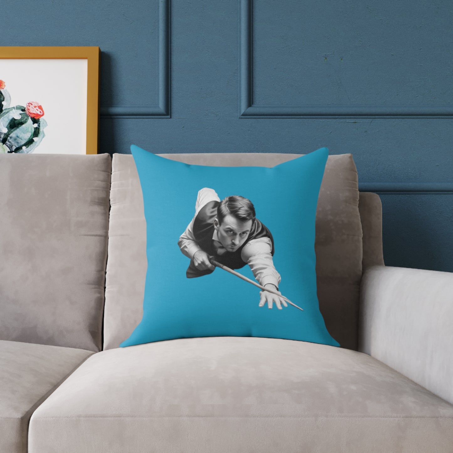 Snooker Square Poly Canvas Pillow