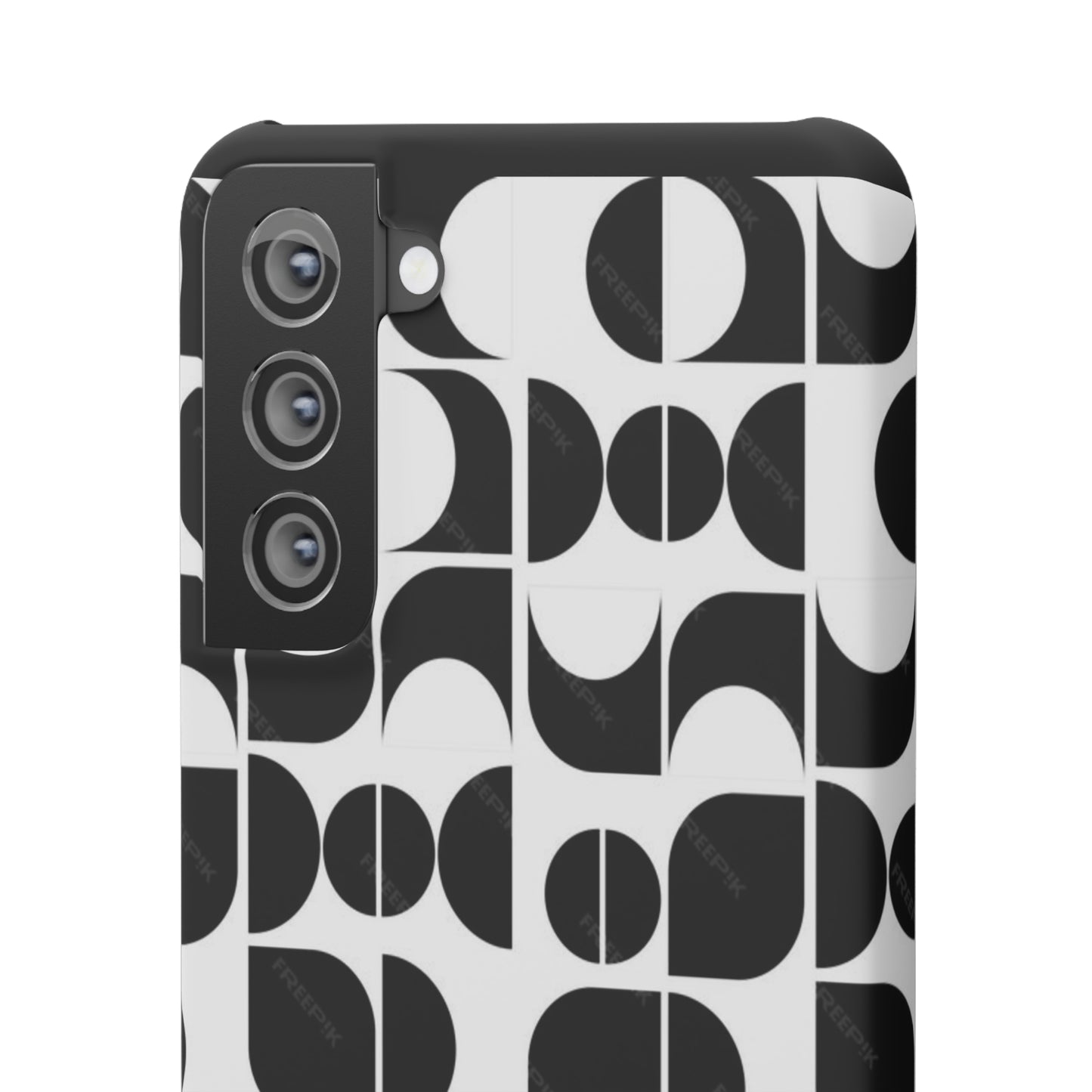 Black And White Pattern Pattern Snap Cases