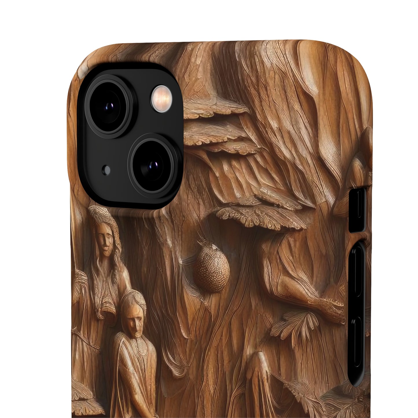 Biblical , Spiritual Carved Wood Phone cover Snap Cases .