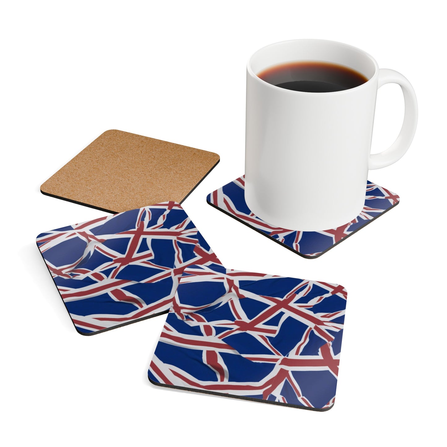 Uk Corkwood Coaster Set