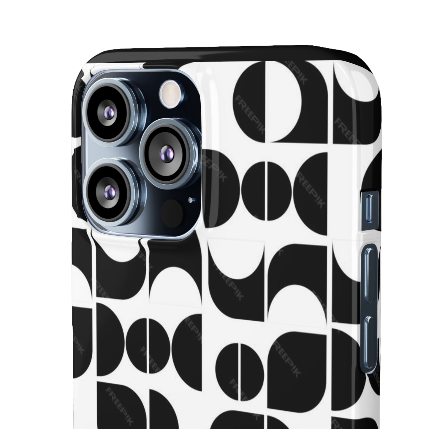 Black And White Pattern Pattern Snap Cases