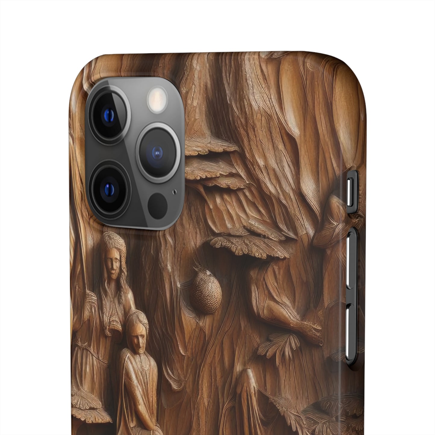 Biblical , Spiritual Carved Wood Phone cover Snap Cases .