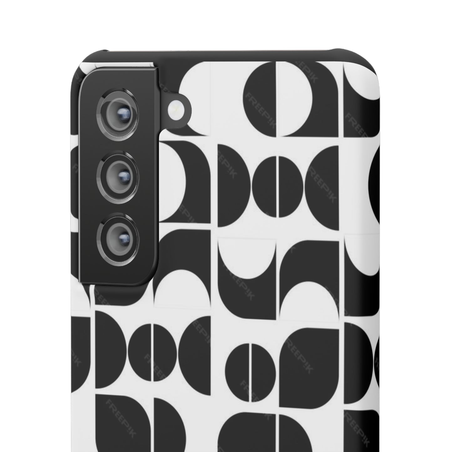 Black And White Pattern Pattern Snap Cases
