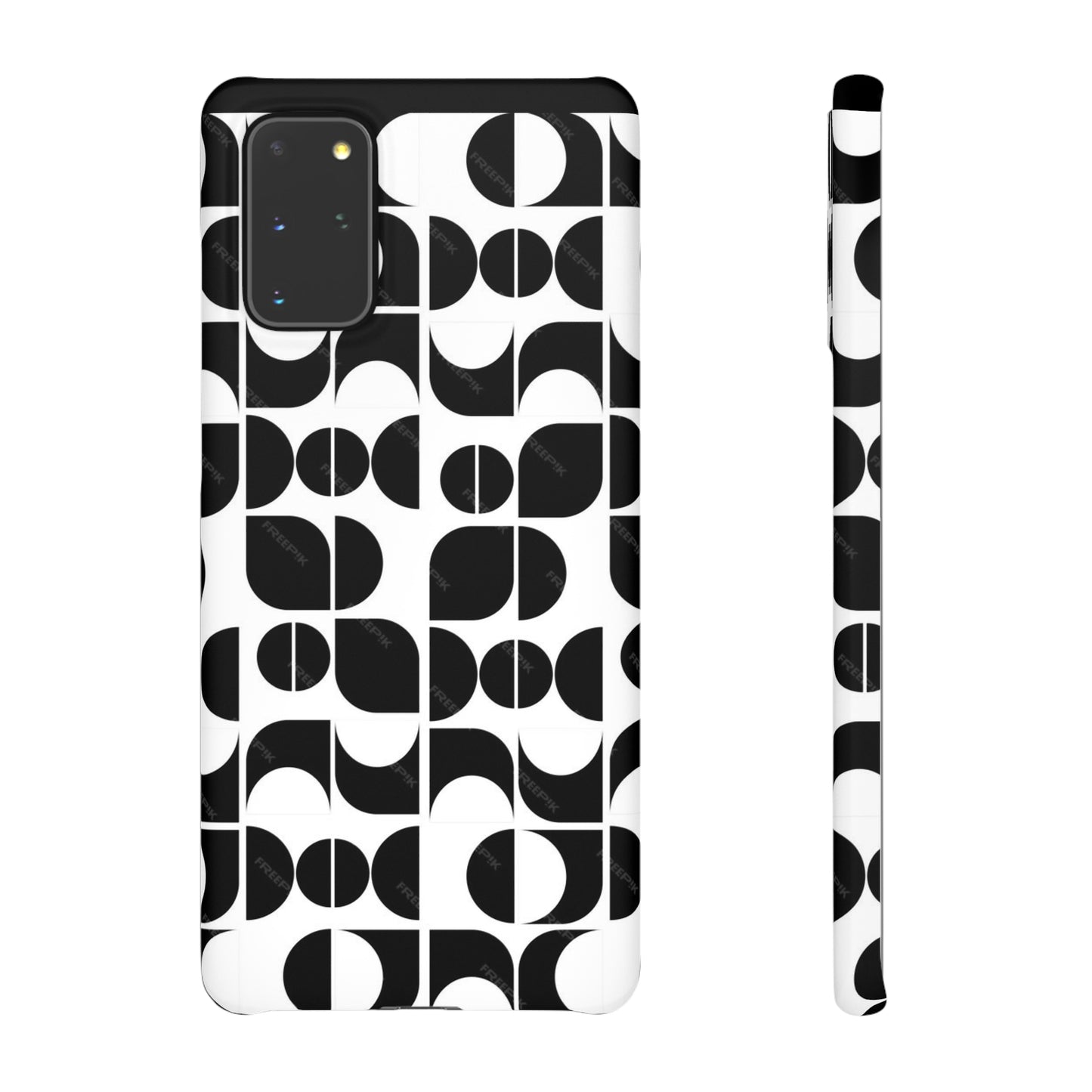 Black And White Pattern Pattern Snap Cases