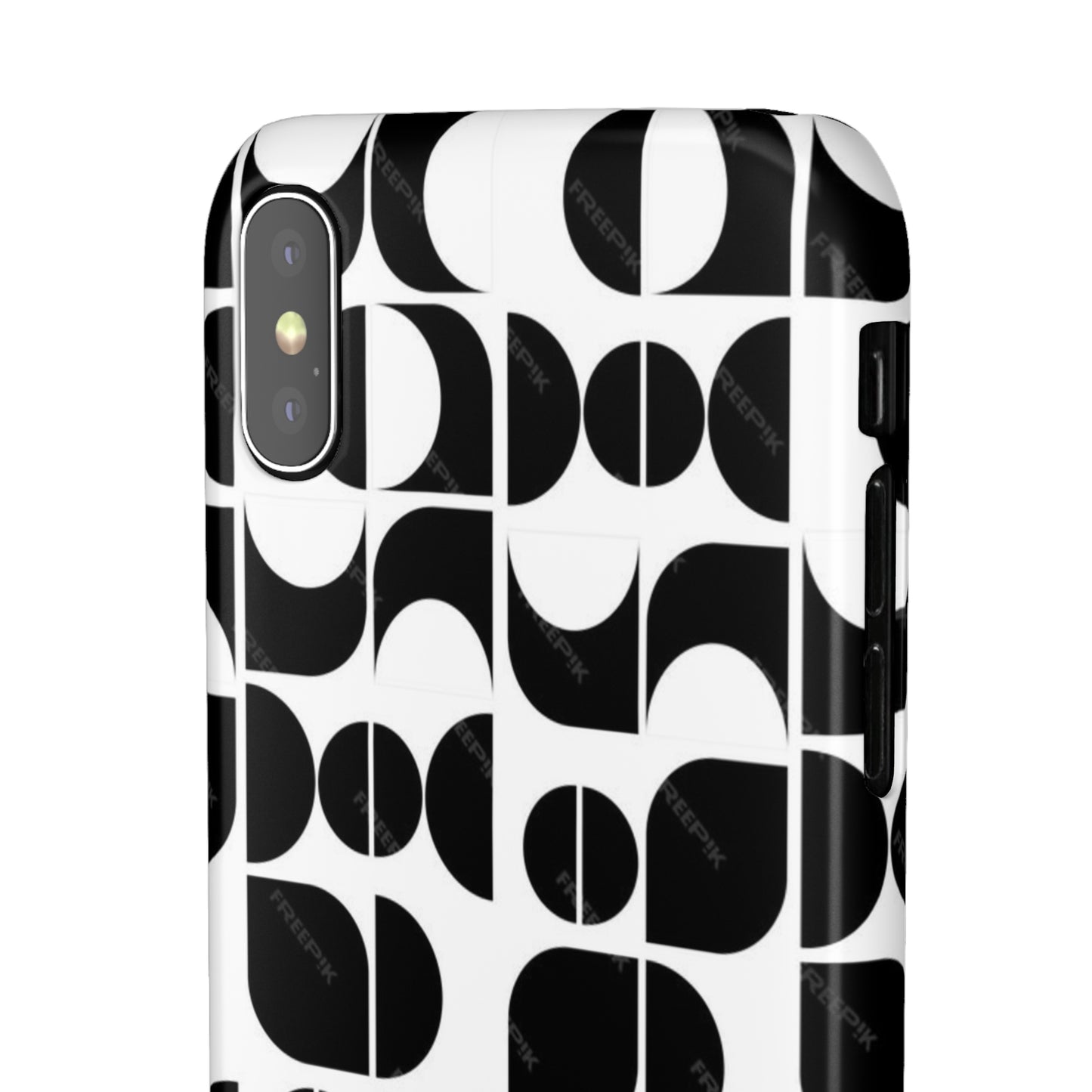 Black And White Pattern Pattern Snap Cases
