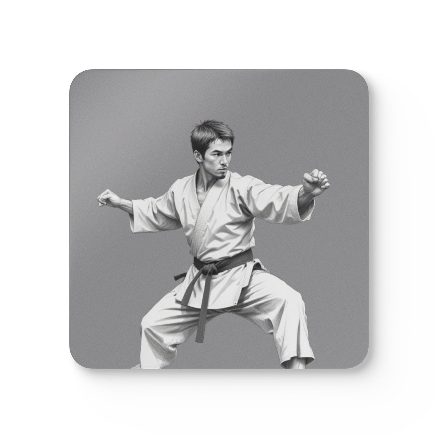 Martial Arts Corkwood Coaster Set