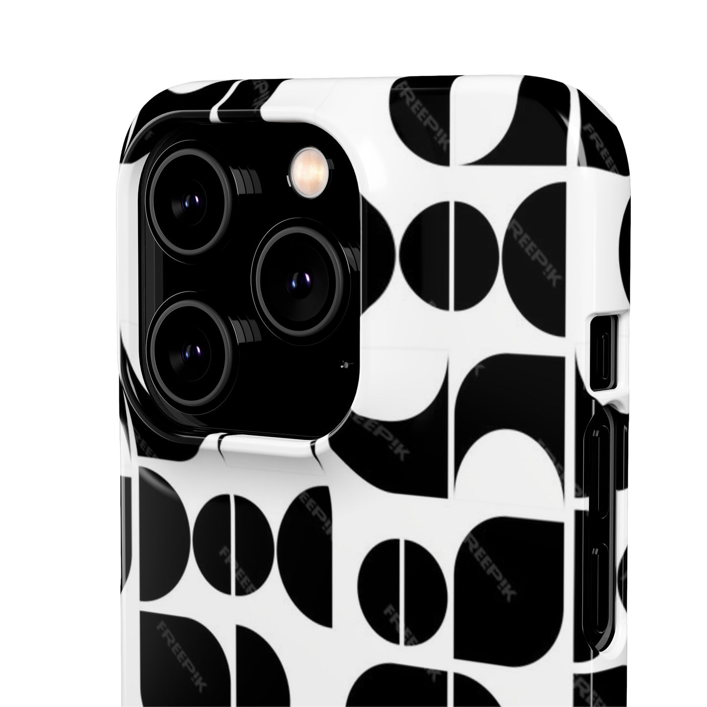 Black And White Pattern Pattern Snap Cases