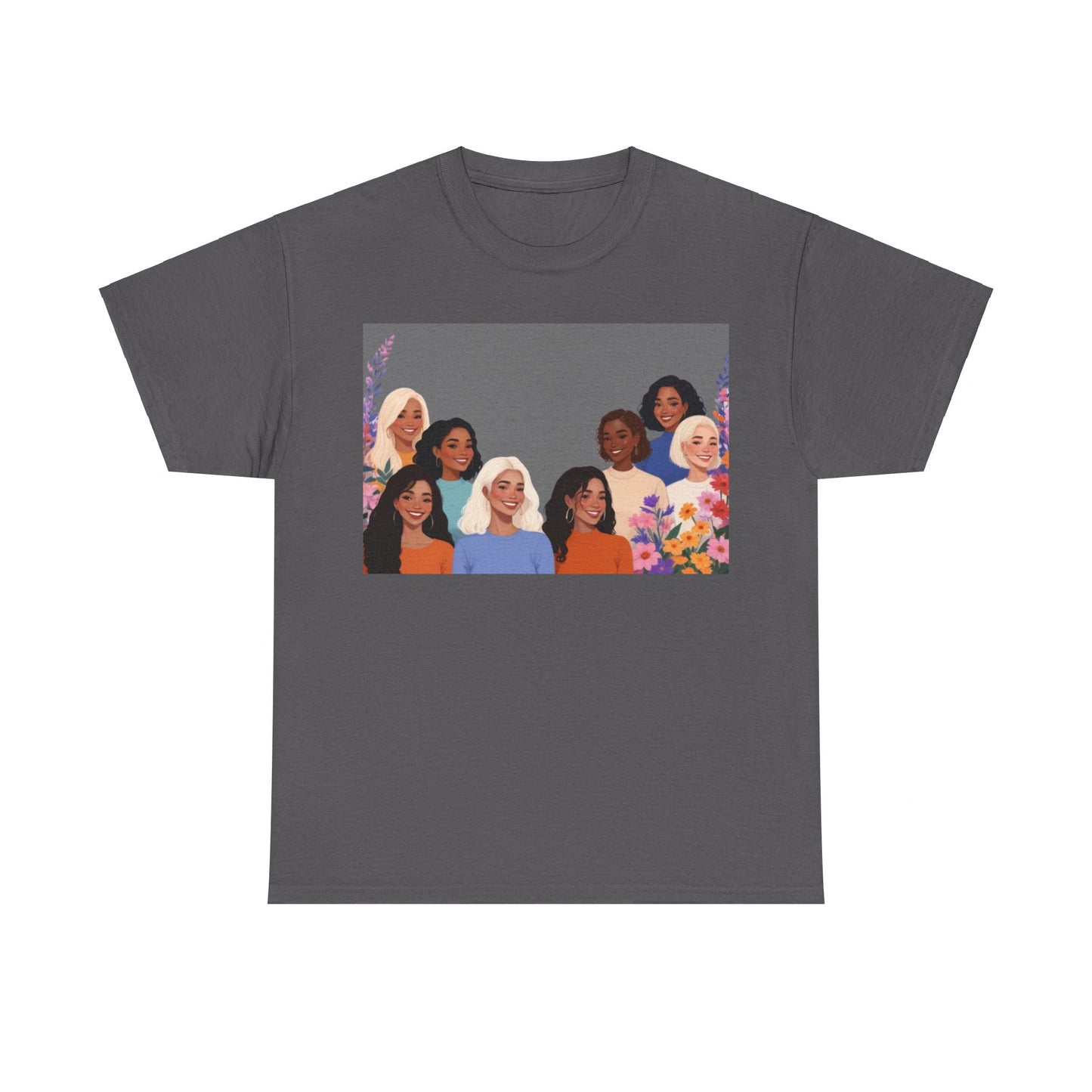 Among The Flowers Unisex Heavy Cotton Tee