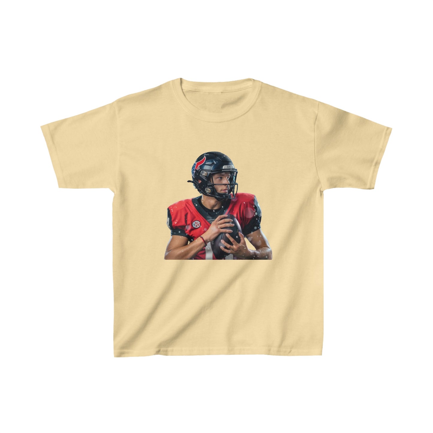 American Football soccer player team football season Kids Tee boys top kids unisex top half player summer unisex clothing team spirit